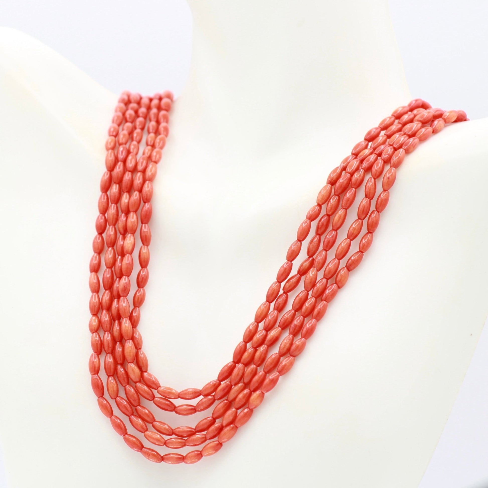 Coral Beaded Necklace - Taj Mahal Gems