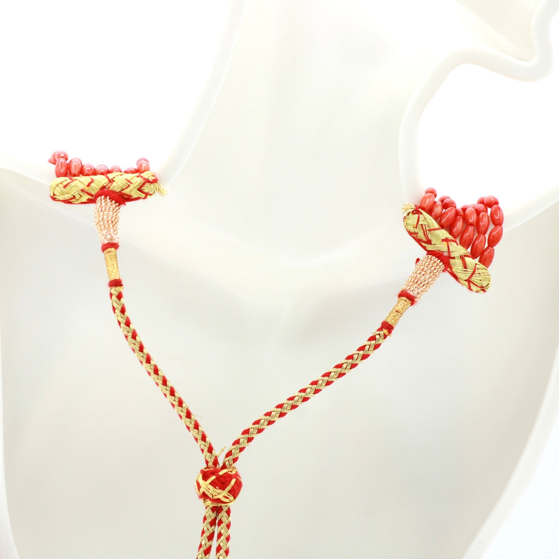 Coral Beaded Necklace - Taj Mahal Gems