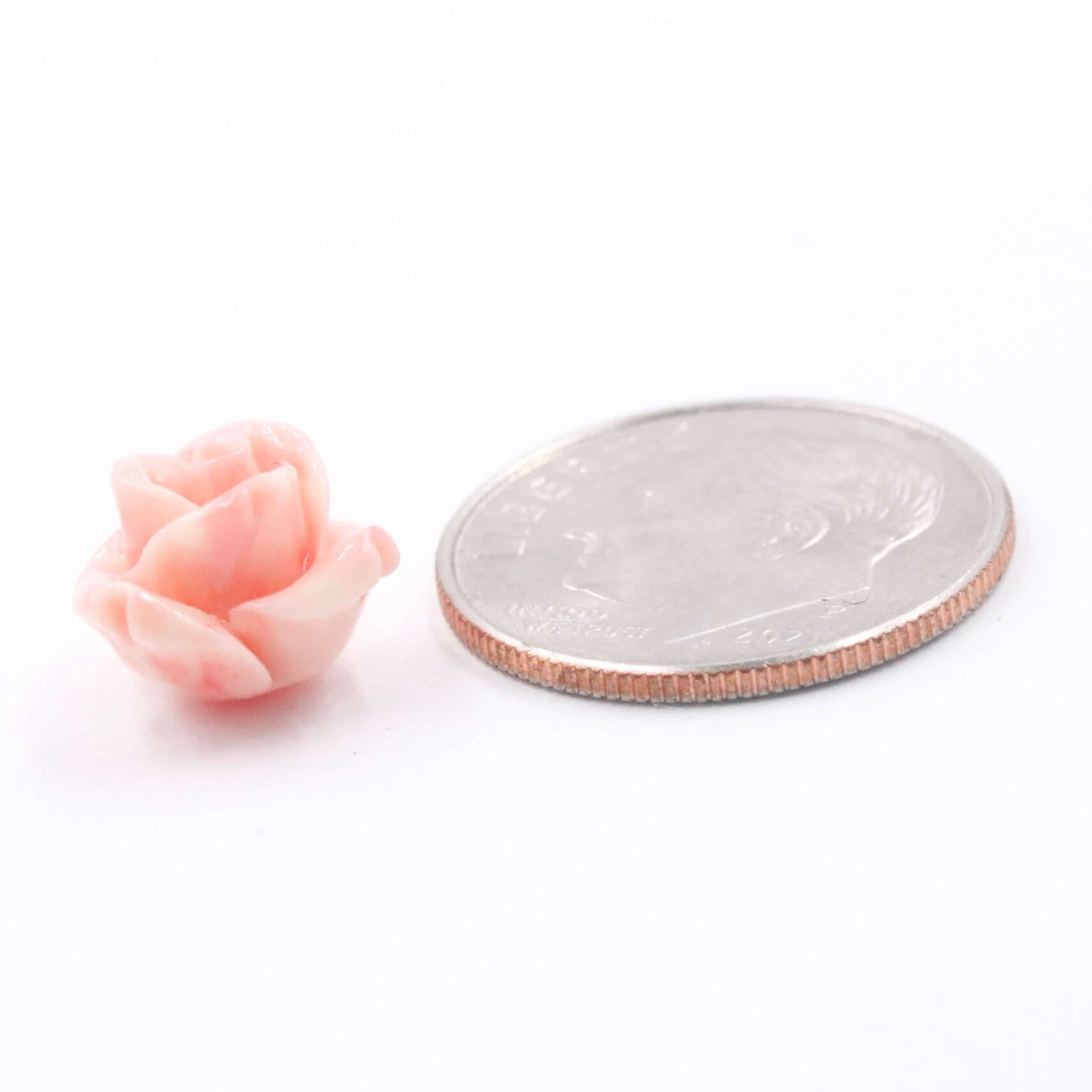 Coral Flower Bead 10mm - Taj Mahal Gems