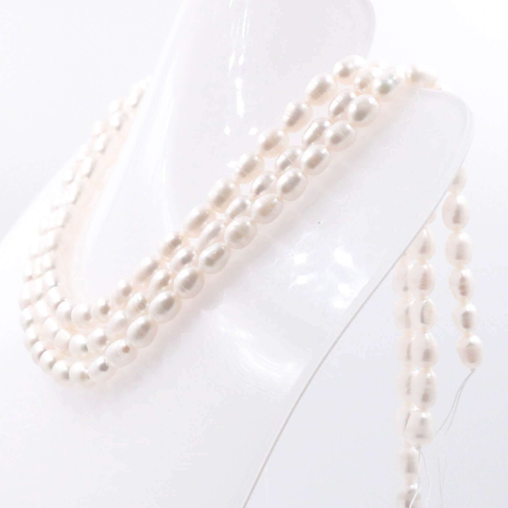 Cultured Freshwater Pearl Beads Strand - Taj Mahal Gems