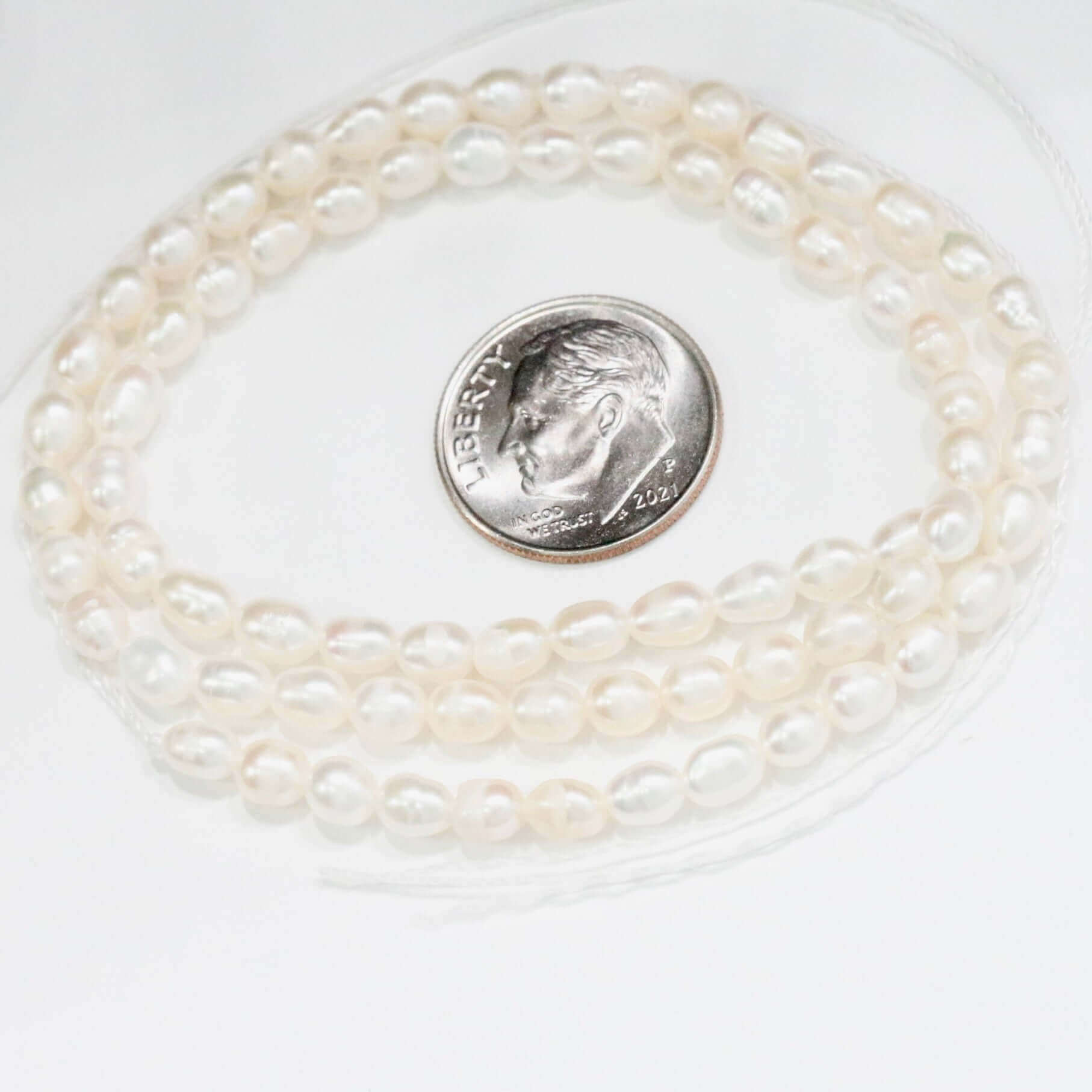 Cultured Freshwater Pearl Beads Strand - Taj Mahal Gems