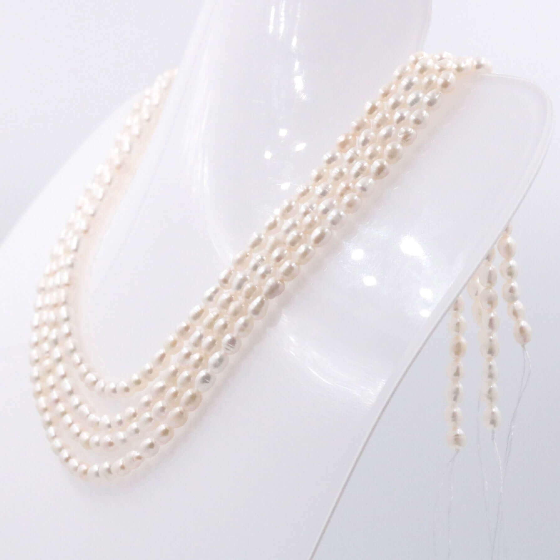Cultured Freshwater Pearl Beads Strand - Taj Mahal Gems