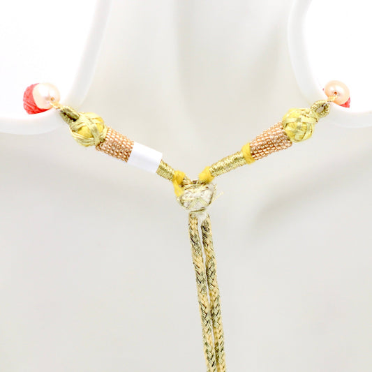 Cultured Pearl and Coral Necklace - Taj Mahal Gems