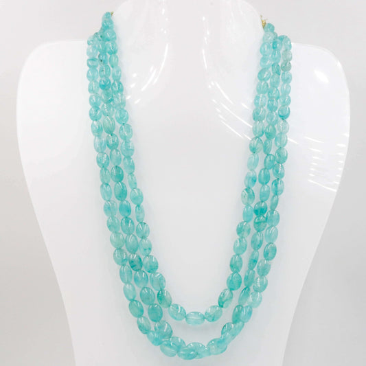 Emerald Beaded Necklace - Taj Mahal Gems