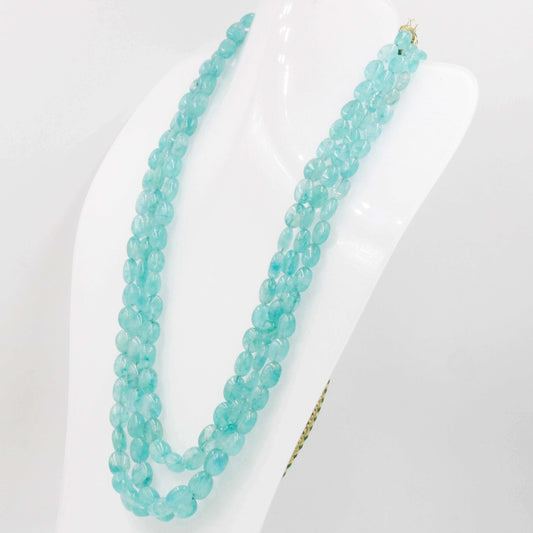 Emerald Beaded Necklace - Taj Mahal Gems