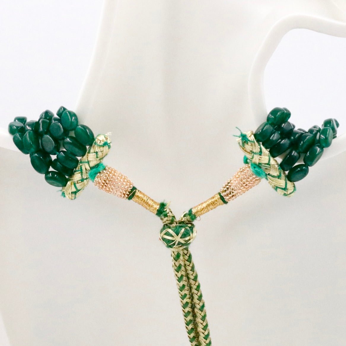 Emerald Green Quartz Beads - Taj Mahal Gems