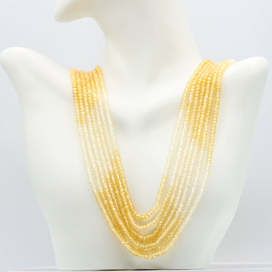 Multi-Color CZ Necklace - 7 Strand