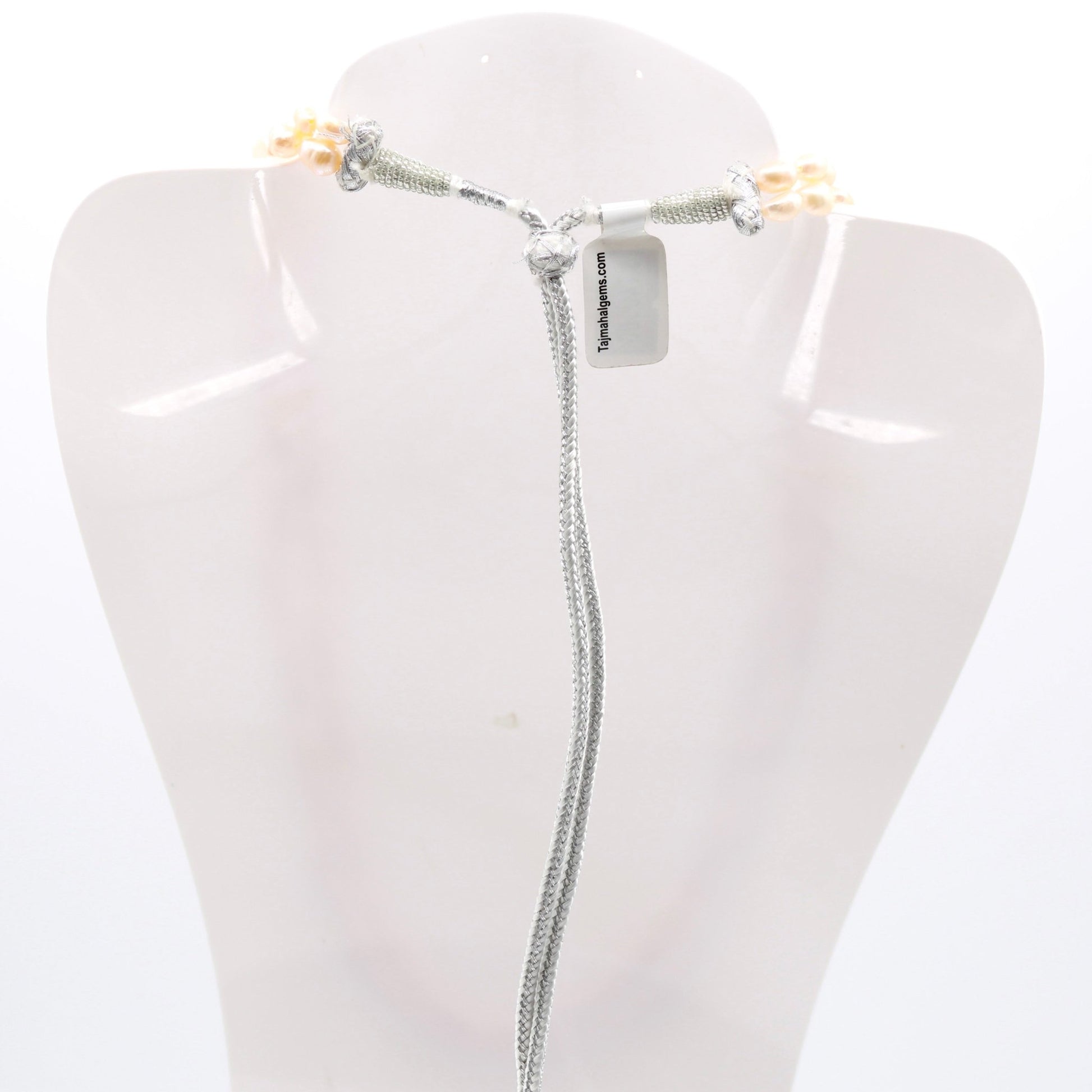 Freshwater Pearl and Coral Necklace - Taj Mahal Gems