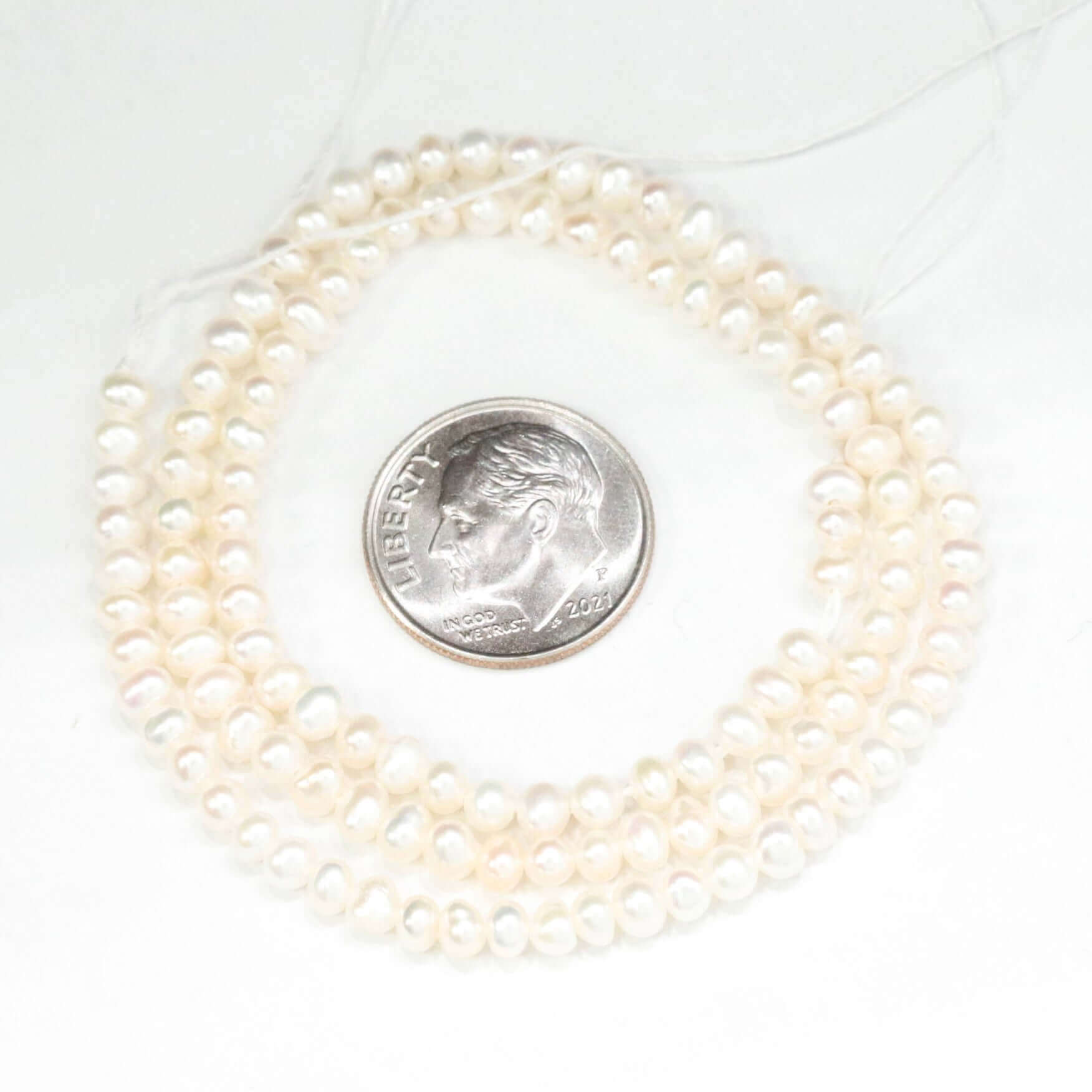 Freshwater Pearl Beads Strand - Taj Mahal Gems