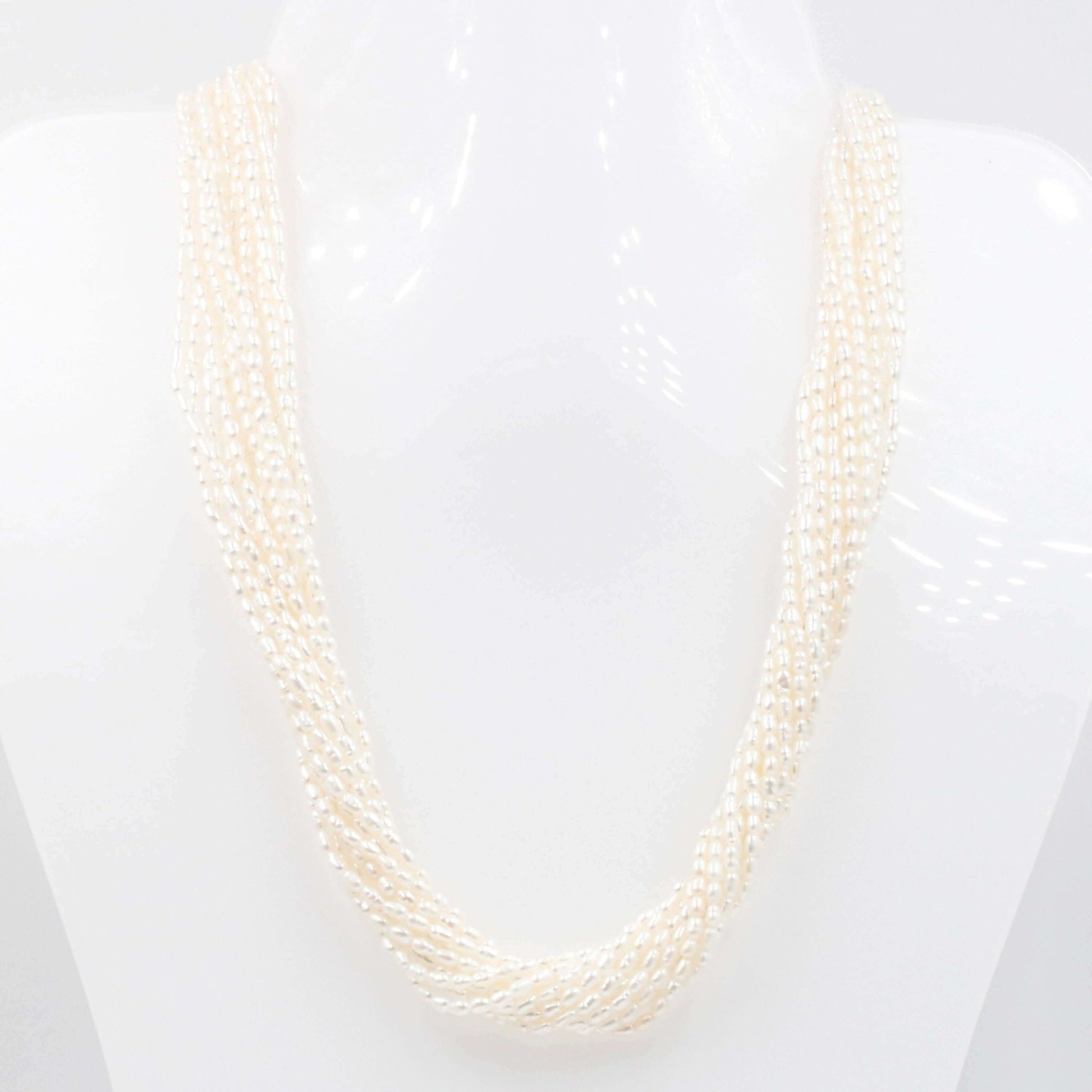 Freshwater Rice Pearl Beaded Strand - Taj Mahal Gems