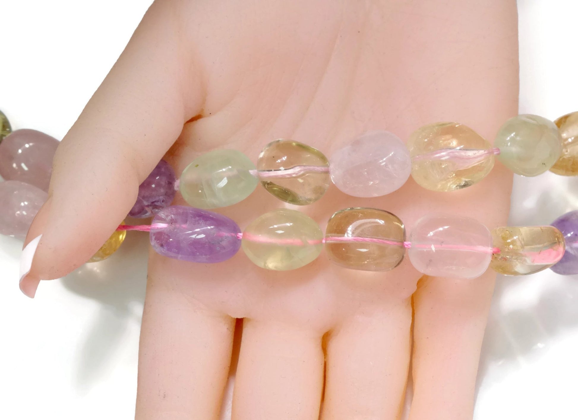 Genuine Amethyst Loose Beads Strand - Taj Mahal Gems