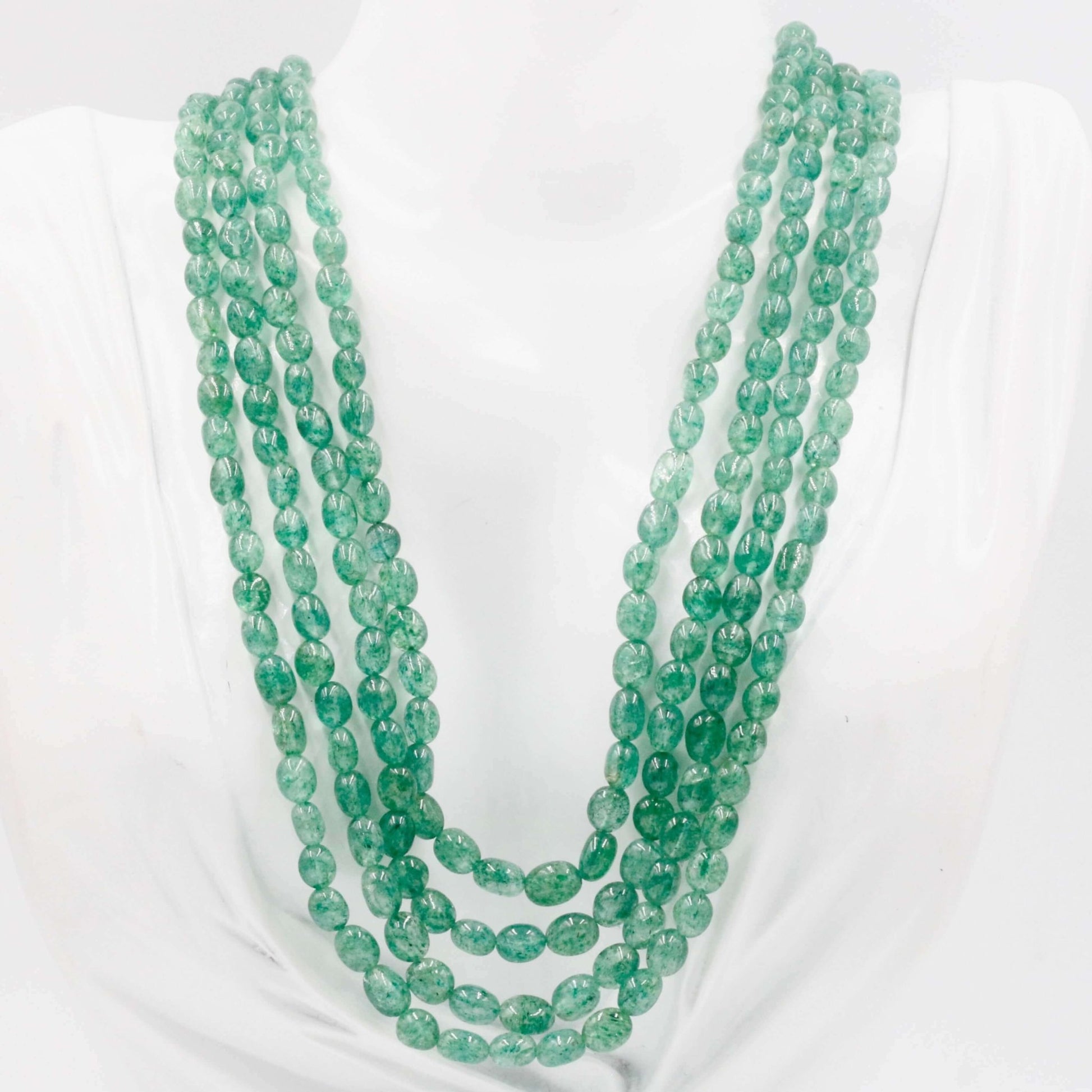 Green Aventurine Quartz Necklace - Taj Mahal Gems