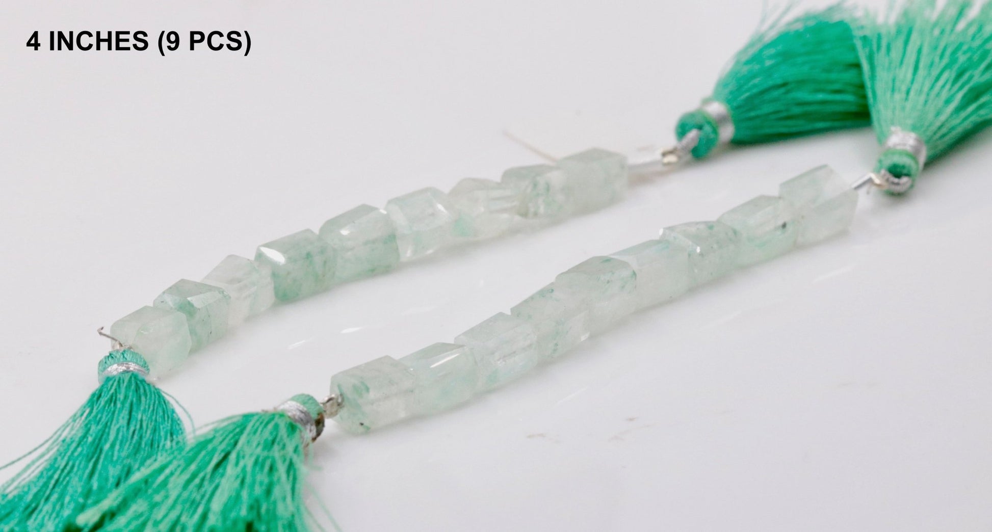 Green Grapolite Beads Strand - Taj Mahal Gems