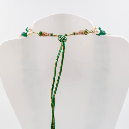 Green Quartz Baroque Freshwater Pearl Necklace - Taj Mahal Gems