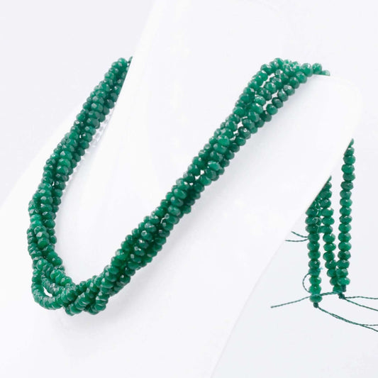 Green Quartz Beads Strand - Taj Mahal Gems