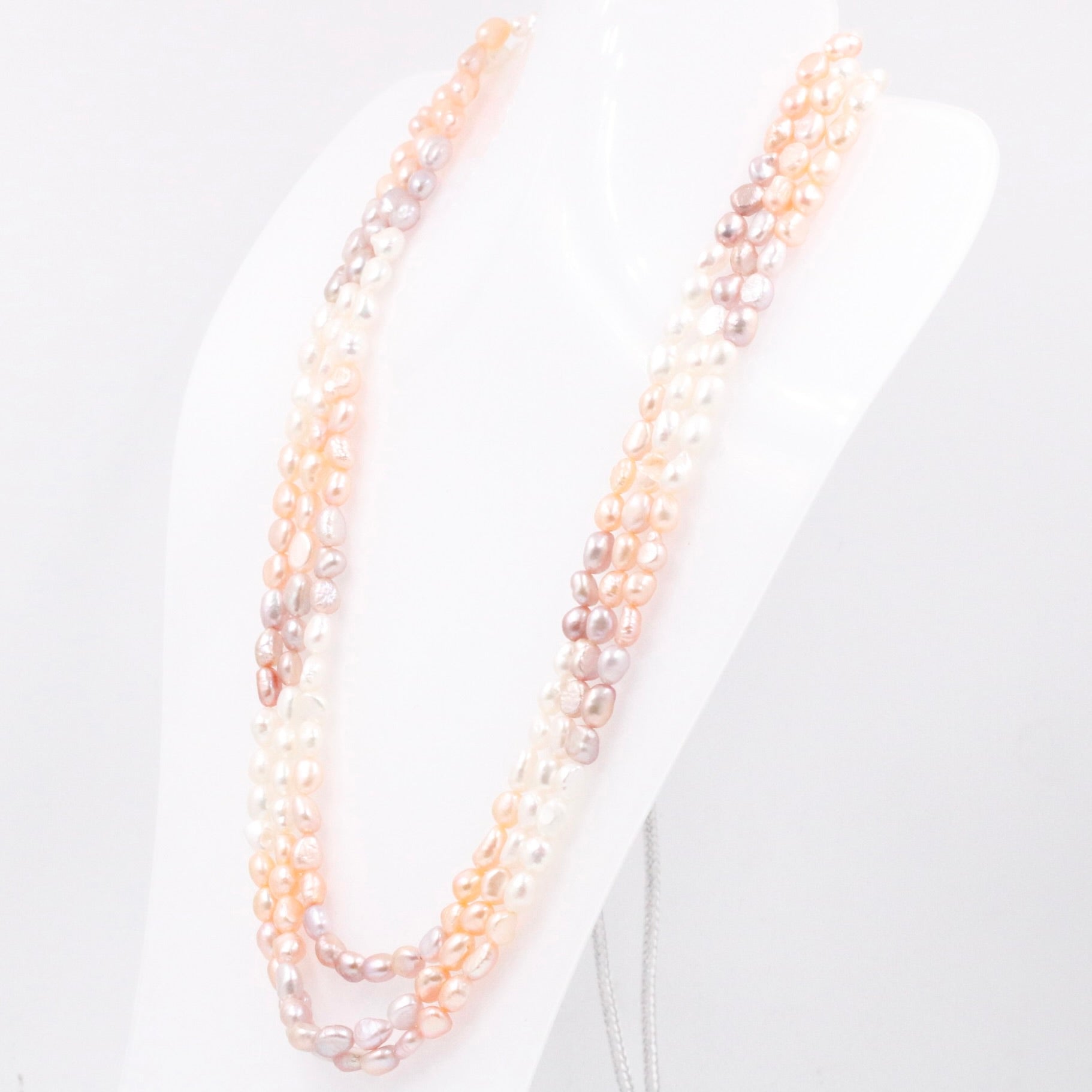 Layered Multi - Strand Cultured Pearl Necklace - Taj Mahal Gems