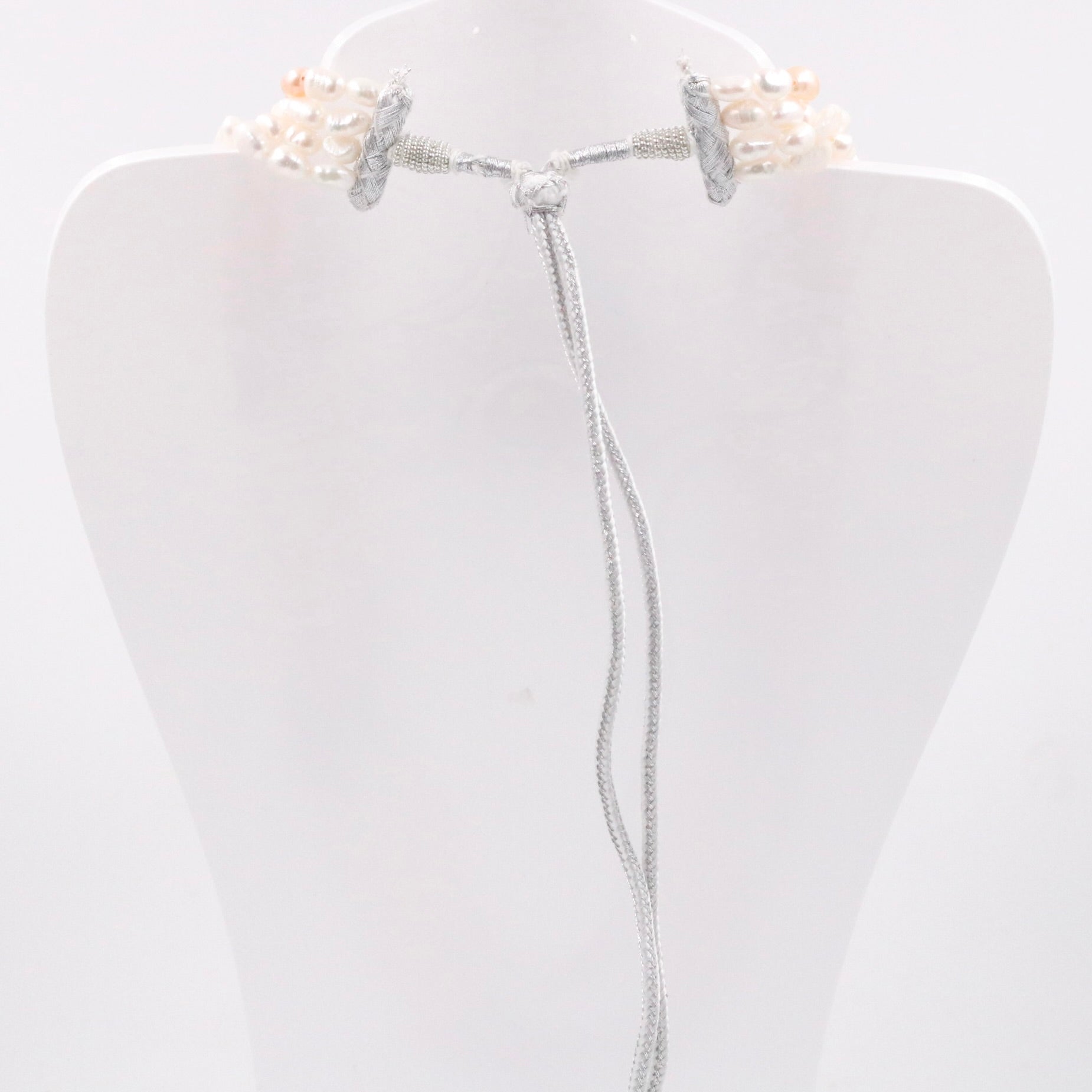 Layered Multi - Strand Cultured Pearl Necklace - Taj Mahal Gems