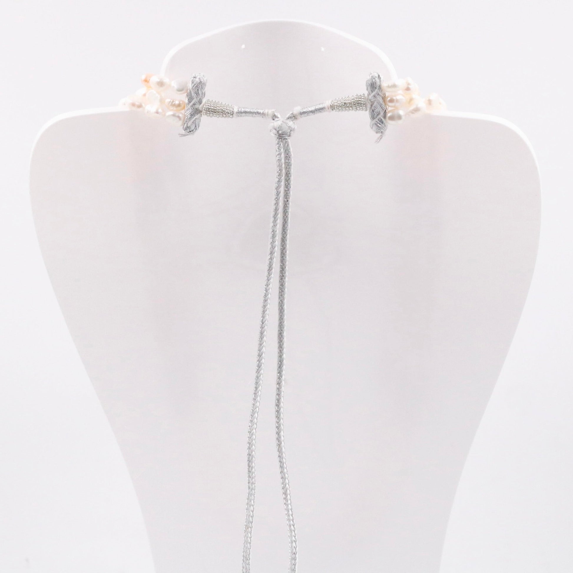 Layered Multi - Strand Cultured Pearl Necklace - Taj Mahal Gems