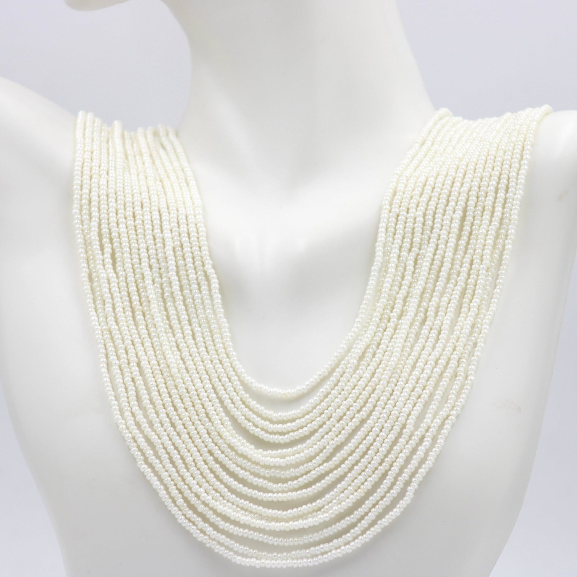 Layered Seed Bead Necklace - Taj Mahal Gems