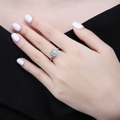Luxury Womens Halo Ring - Pink Yellow Colorless Gems - Taj Mahal Gems