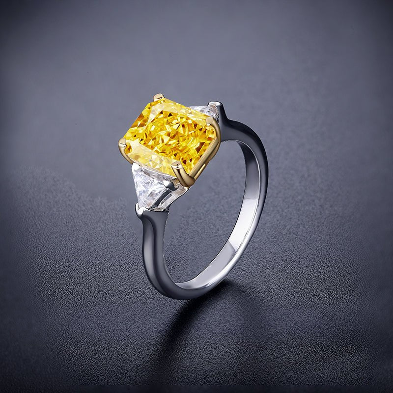 Luxury Womens Halo Ring - Pink Yellow Colorless Gems - Taj Mahal Gems
