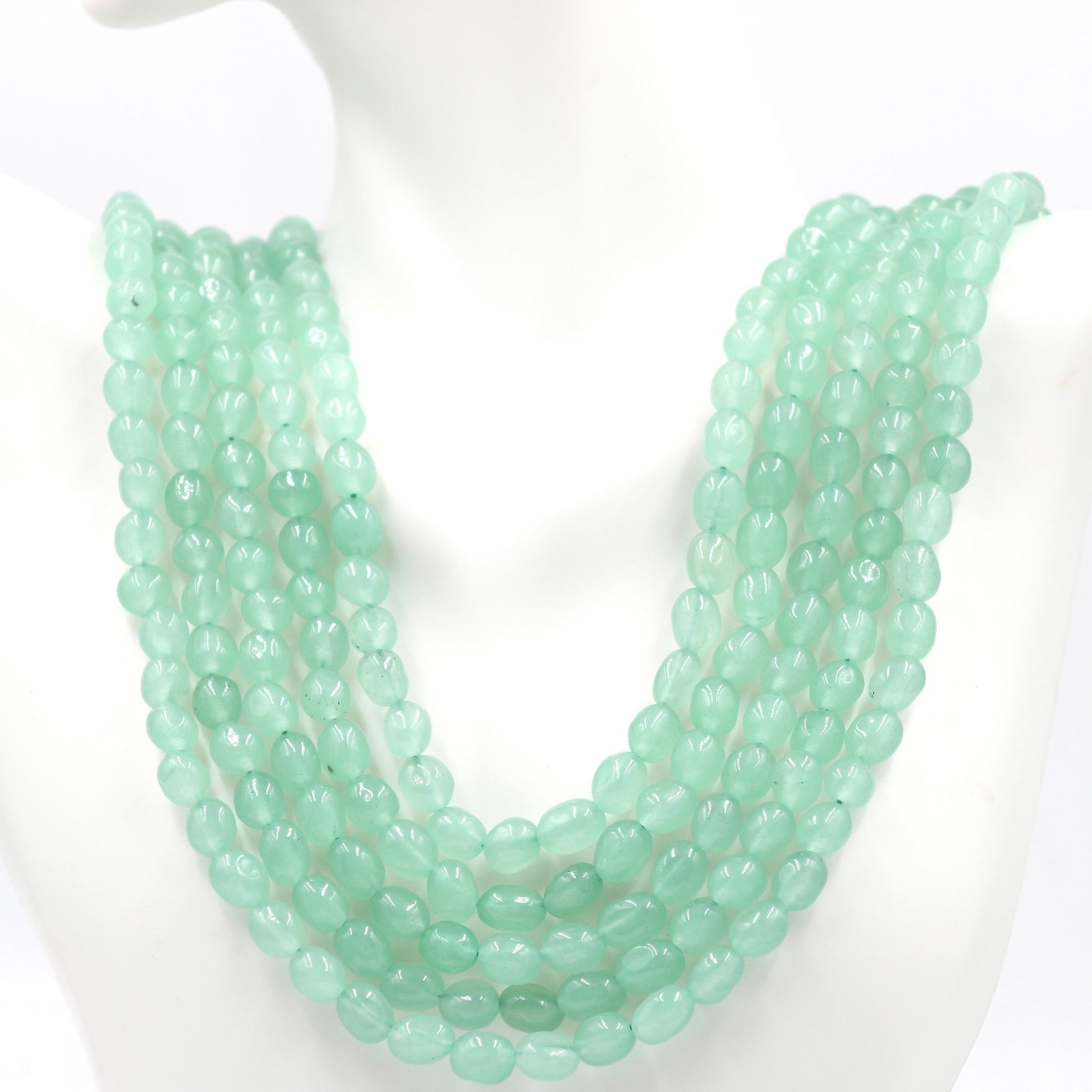 Mint Green Quartz Necklace - Taj Mahal Gems