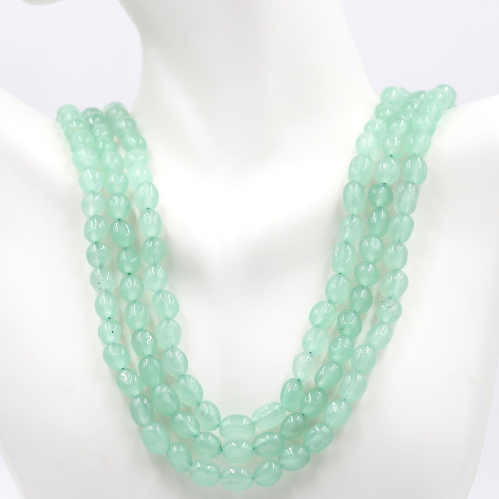 Mint Green Quartz Necklace - Taj Mahal Gems