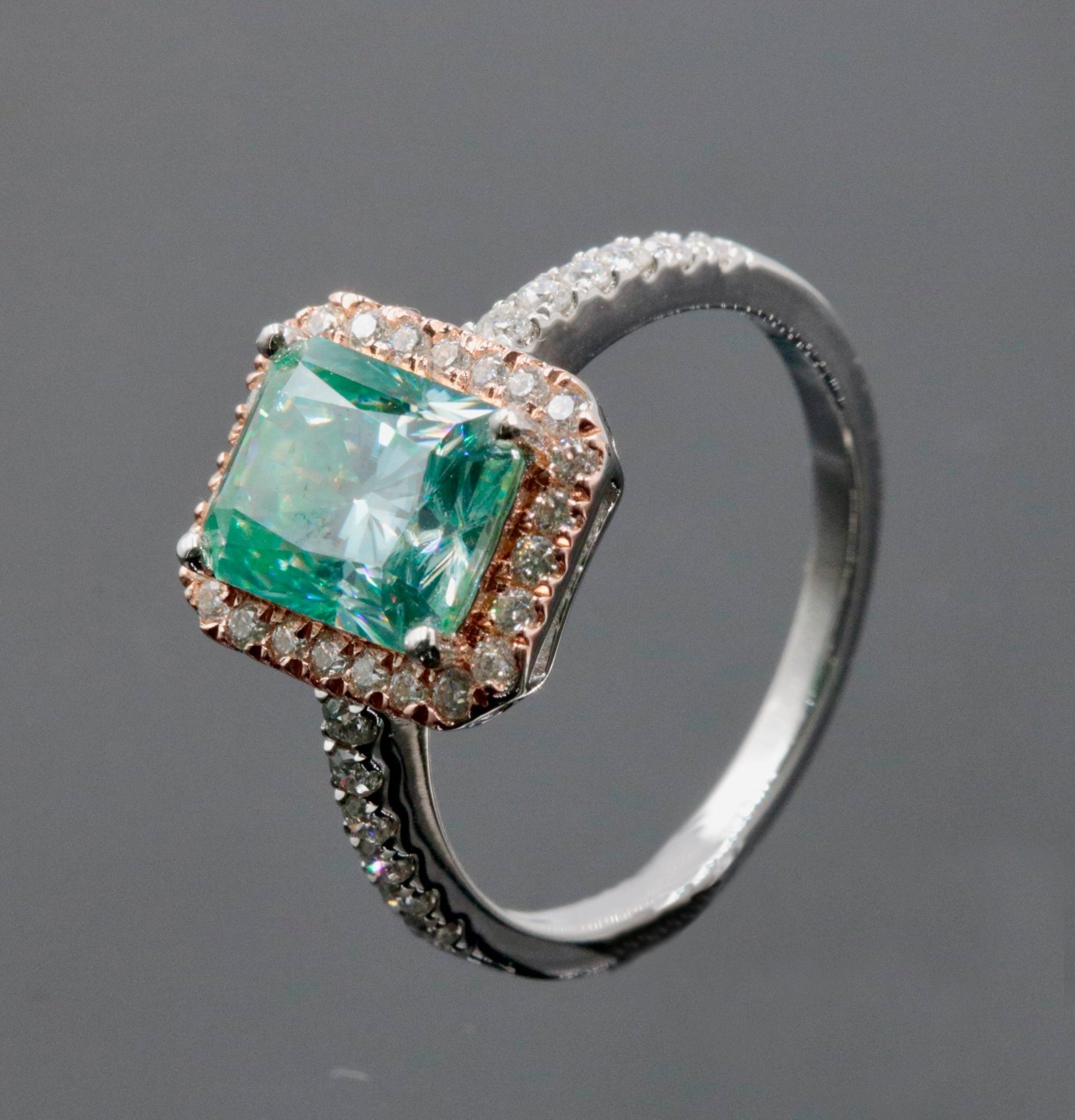 Moissanite Solitaire Ring - Taj Mahal Gems