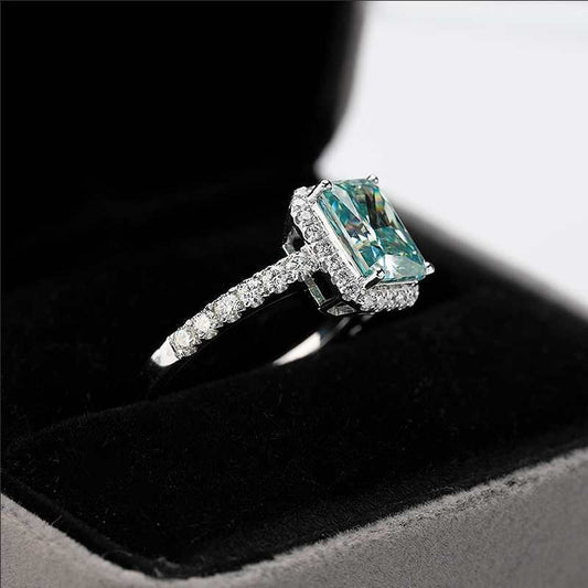 Moissanite Solitaire Ring - Taj Mahal Gems