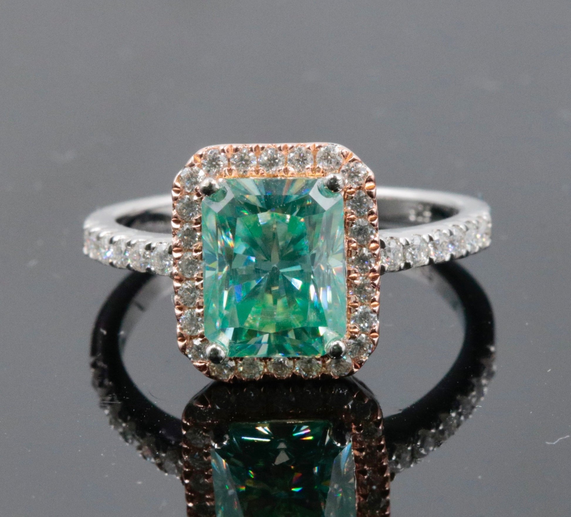 Moissanite Solitaire Ring - Taj Mahal Gems