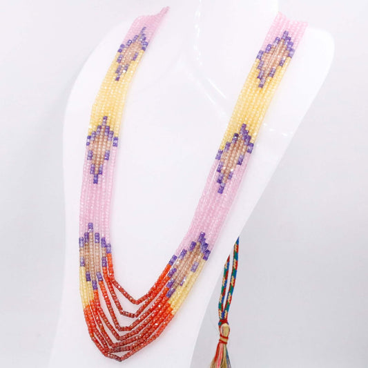 Multi - Color CZ Necklace - Taj Mahal Gems