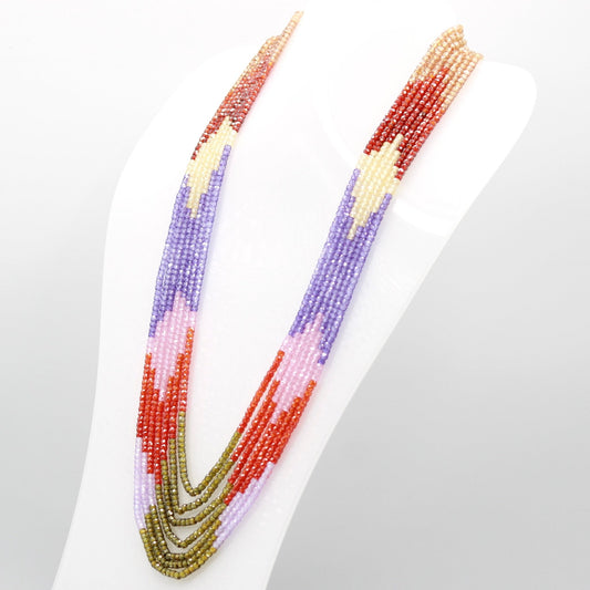 Multi Color CZ Necklace - Taj Mahal Gems