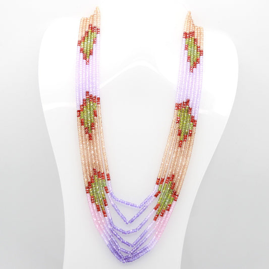 Multi Color CZ Necklace - Taj Mahal Gems
