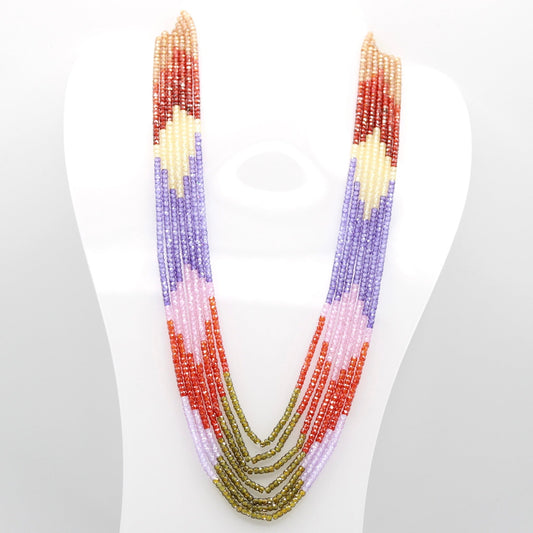 Multi Color CZ Necklace - Taj Mahal Gems