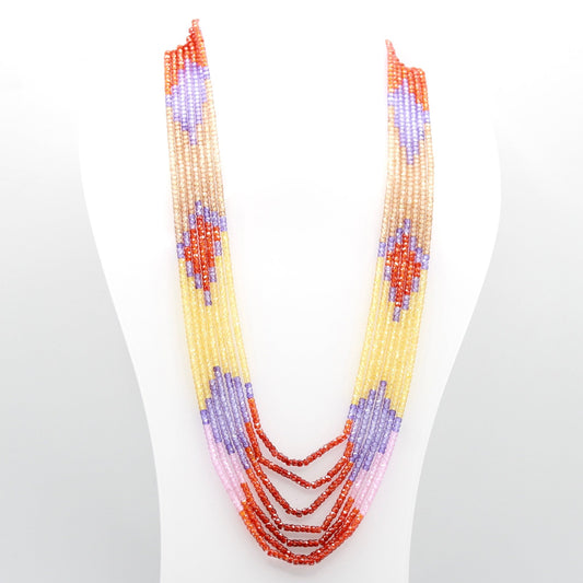 Multi Color CZ Necklace - Taj Mahal Gems