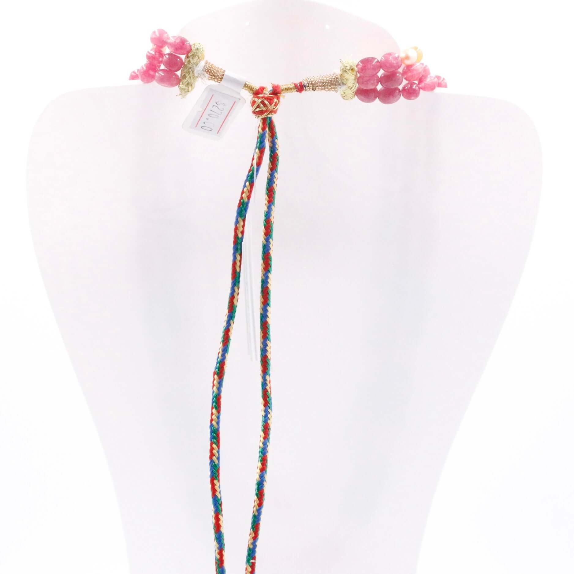 Multi Color Quartz with Freshwater Pearl Necklace - Taj Mahal Gems