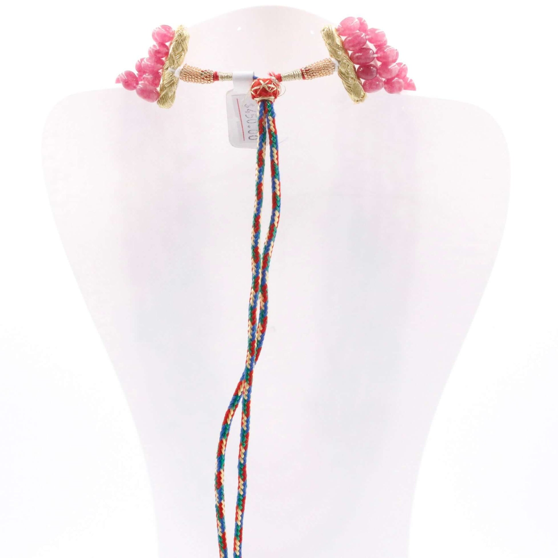 Multi Color Quartz with Freshwater Pearl Necklace - Taj Mahal Gems