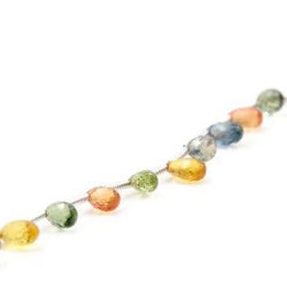 Multi - Color Sapphire Beads - Taj Mahal Gems