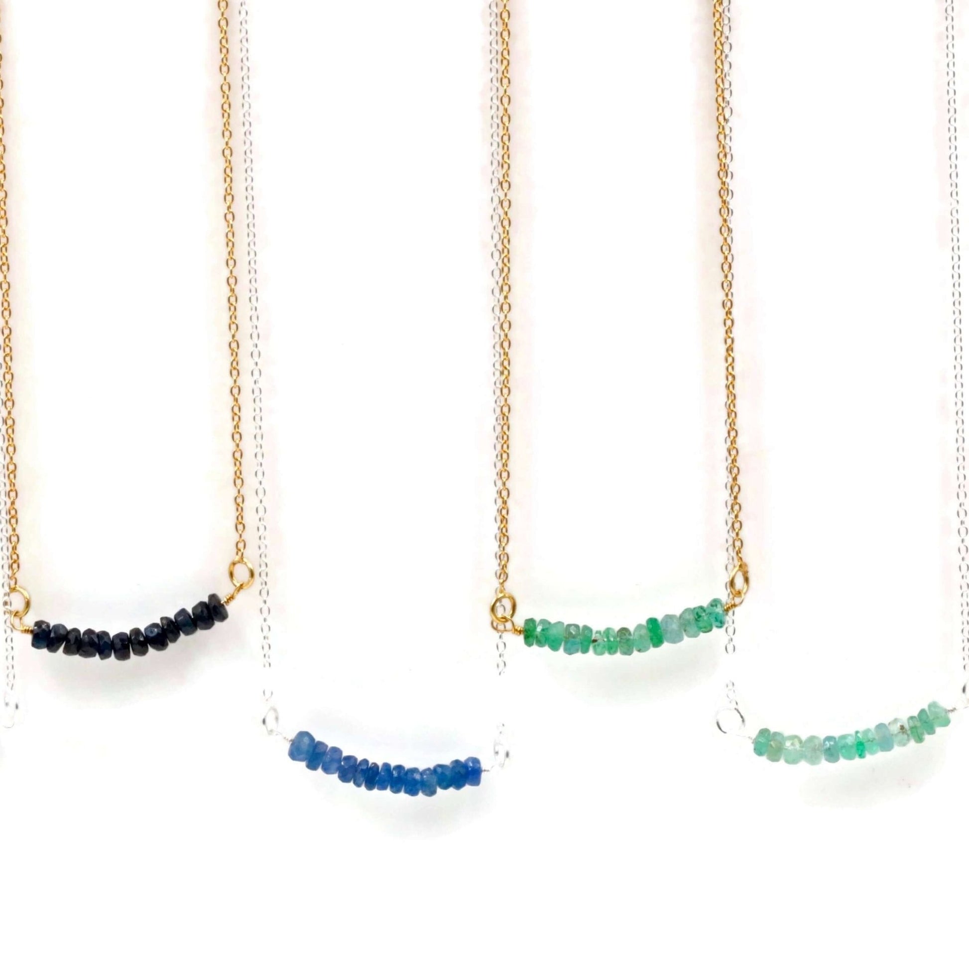 Multi Color Stones Optional Necklace - Taj Mahal Gems