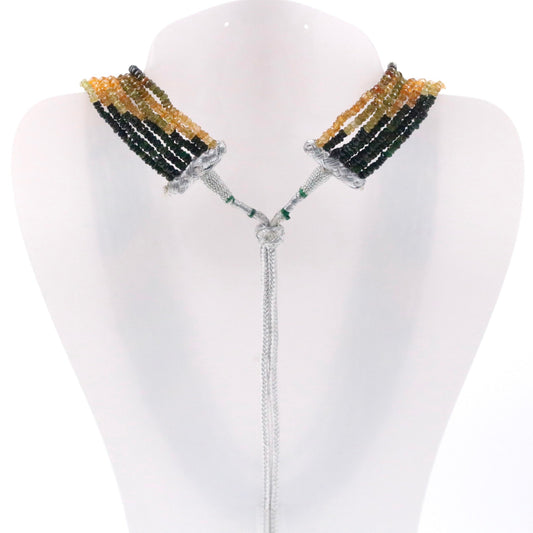 Multi - Color Tourmaline Necklace - Taj Mahal Gems