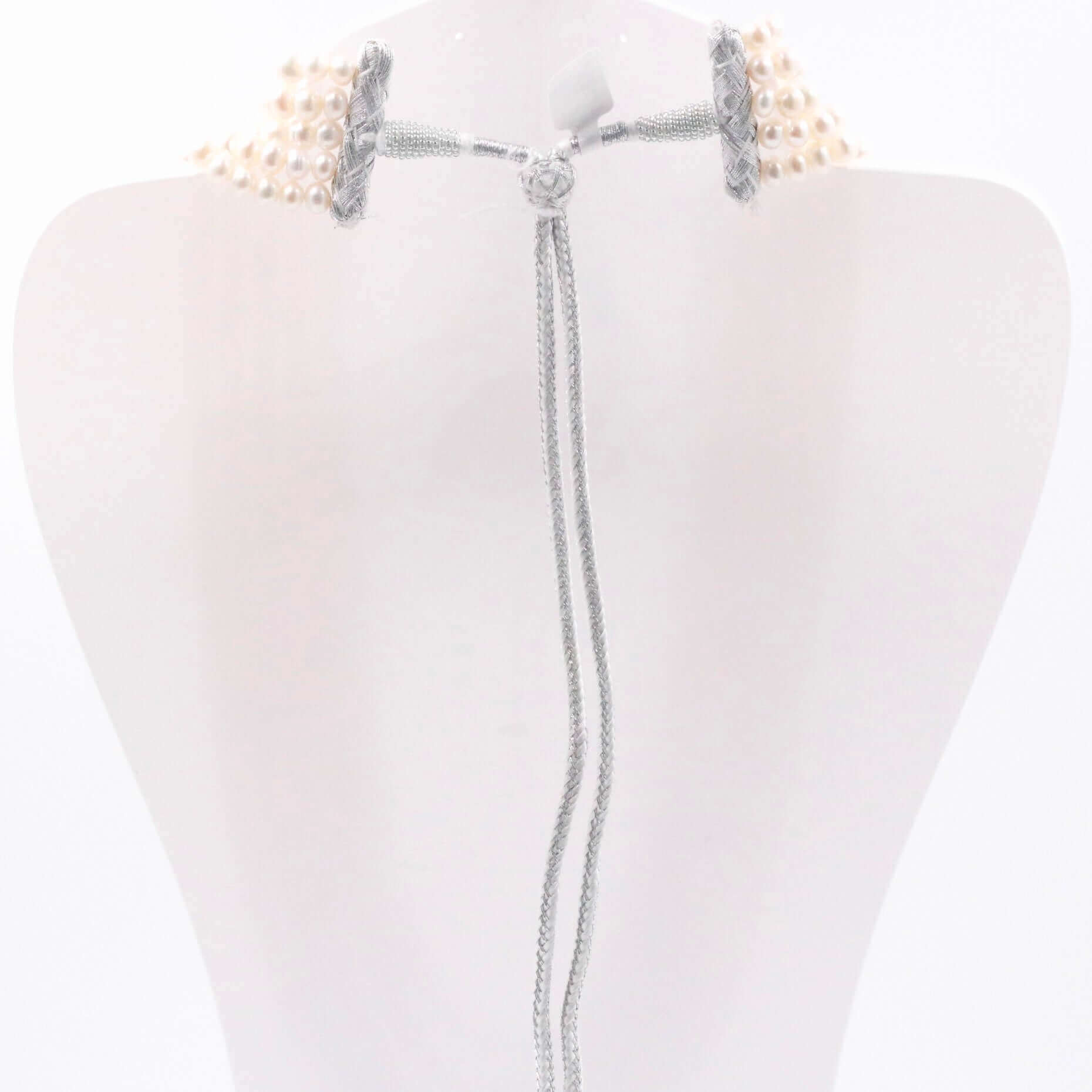 Multi Shaded Freshwater Pearl Beaded Necklace - Taj Mahal Gems