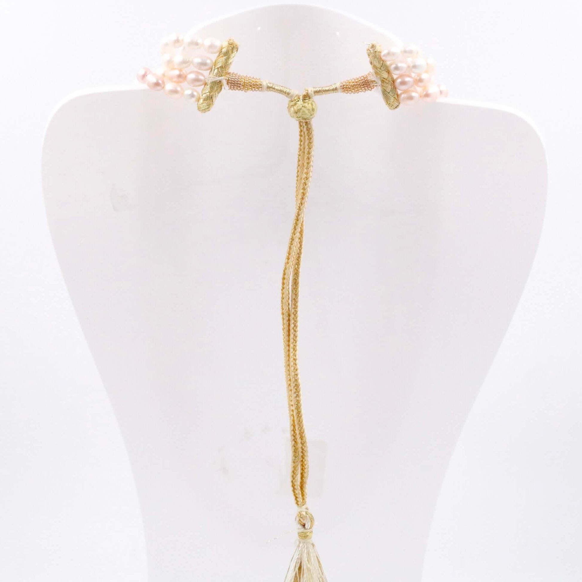 Multi - Strand Cultured Shaded Pearl Necklace - Taj Mahal Gems