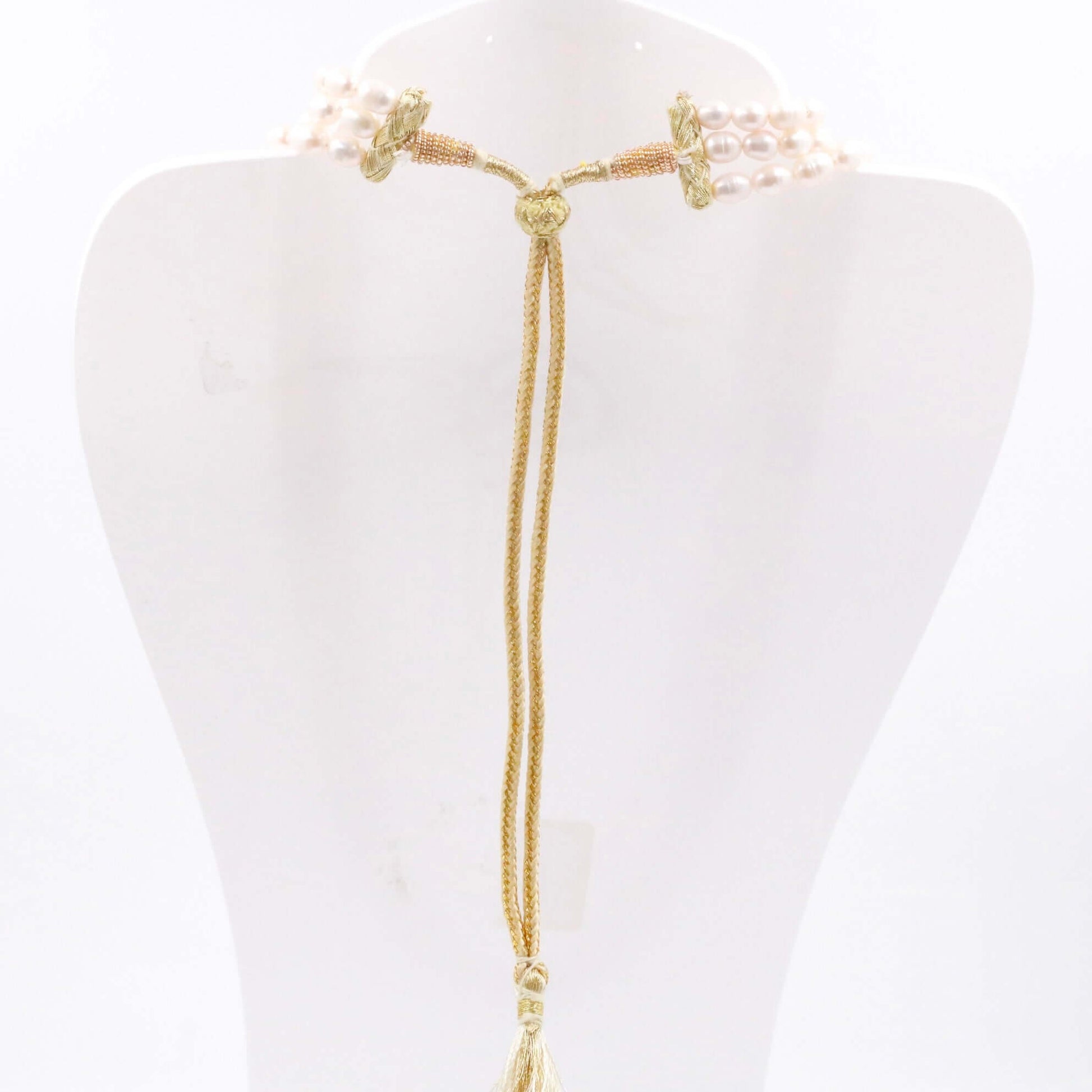 Multi - Strand Cultured Shaded Pearl Necklace - Taj Mahal Gems