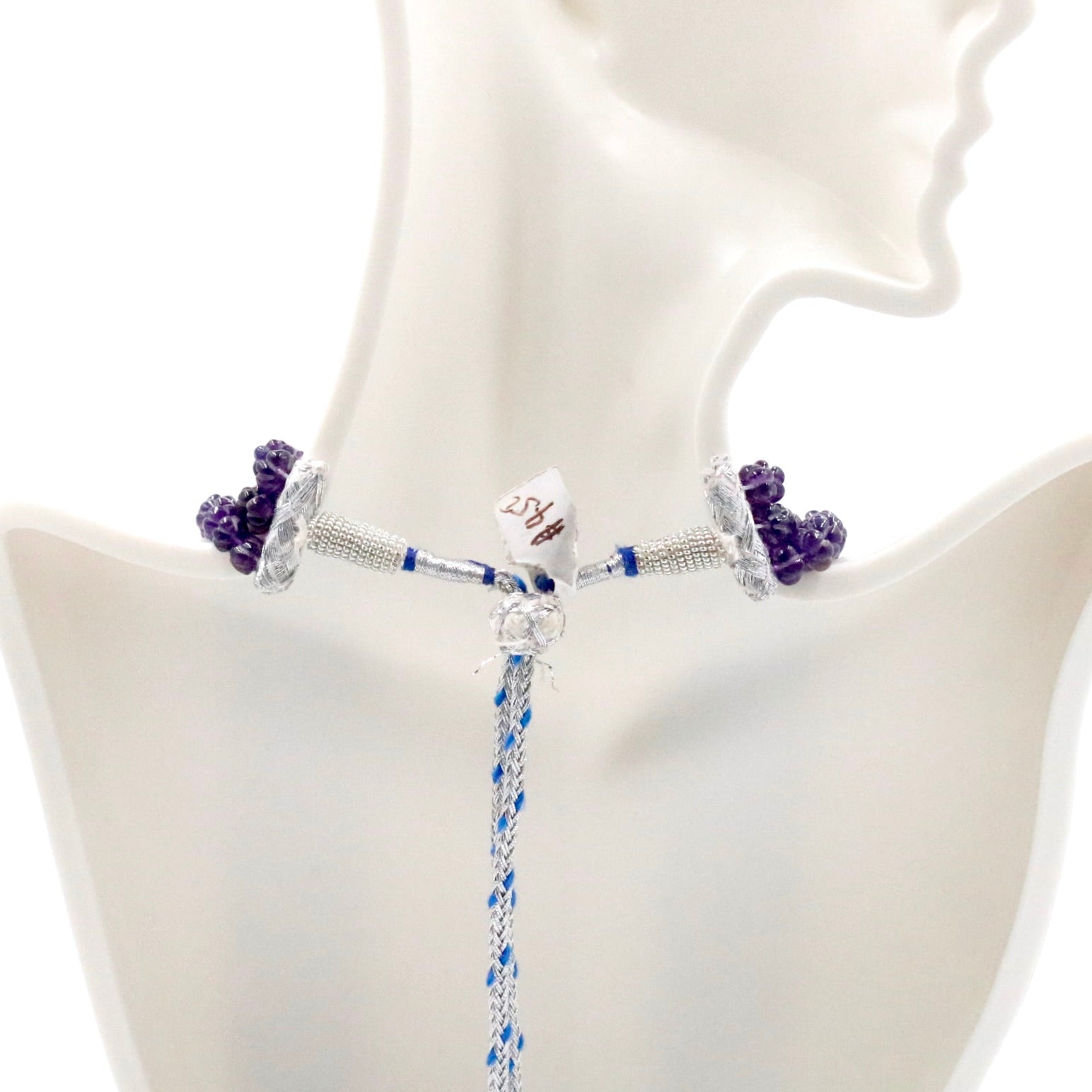 Natural Amethyst Pumpkin Beads Necklace - Taj Mahal Gems