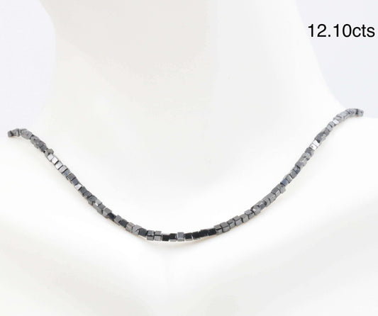 Natural Black Diamond Beads Strand - Taj Mahal Gems