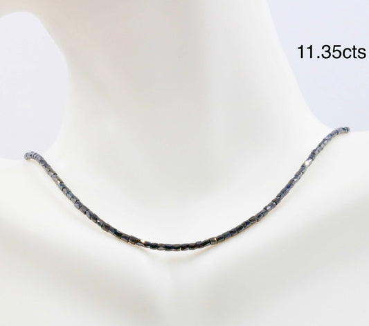 Natural Black Diamond Beads Strand - Taj Mahal Gems