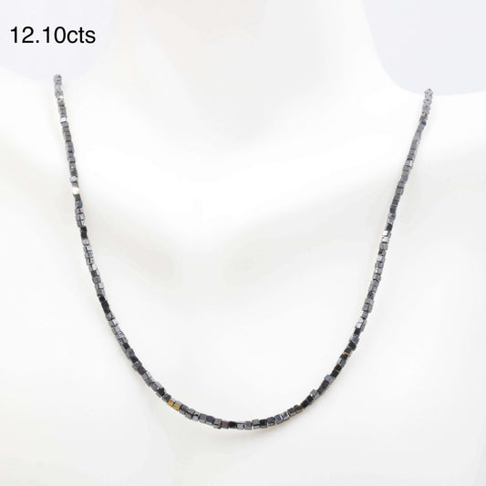 Natural Black Diamond Beads Strand - Taj Mahal Gems