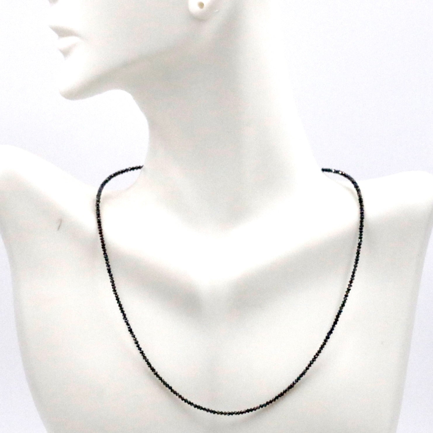 Natural Black Diamond Strand (5 - 10cts) - Taj Mahal Gems