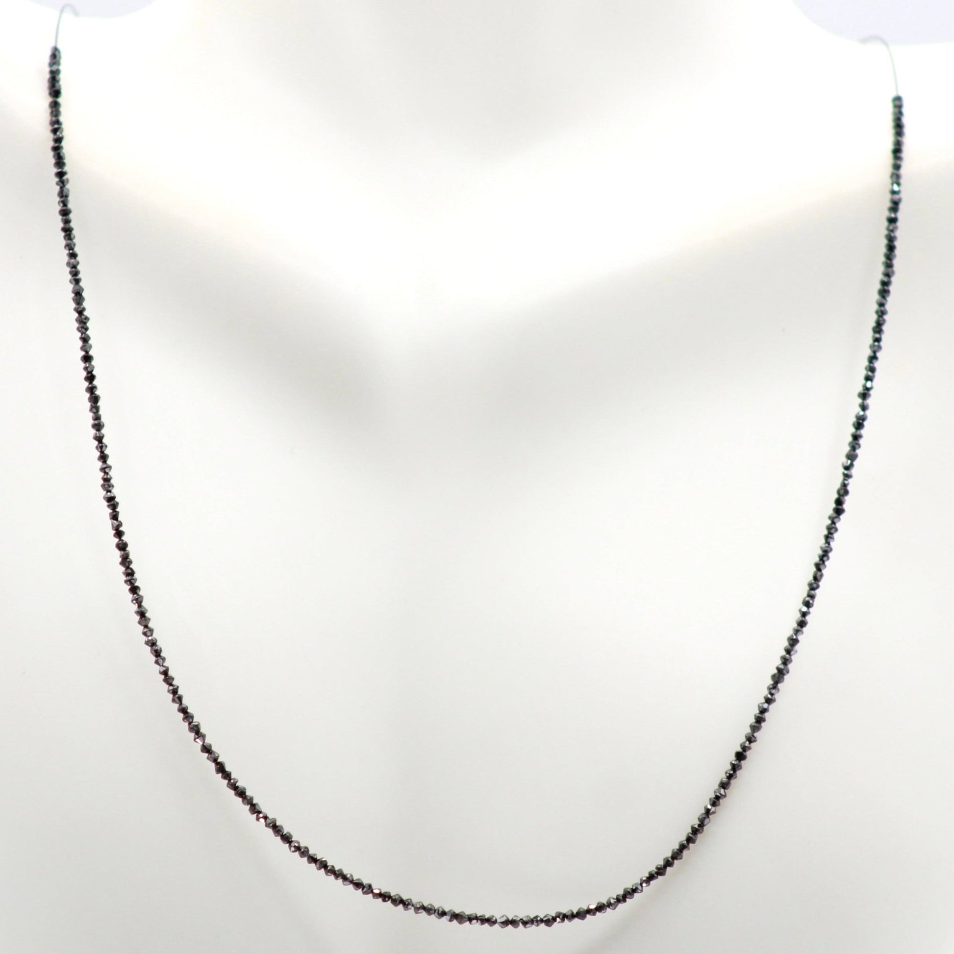 Natural Black Diamond Strand (5 - 10cts) - Taj Mahal Gems