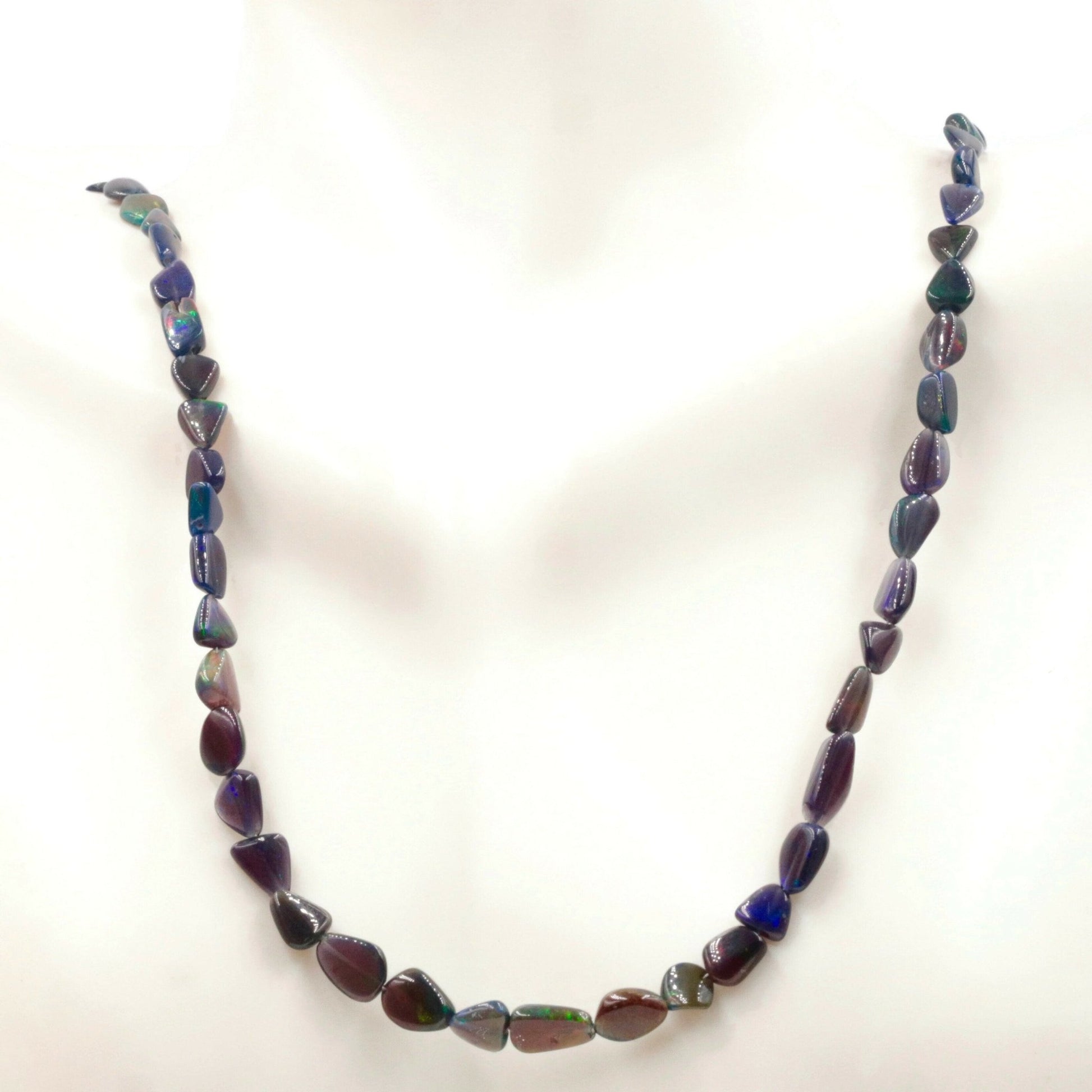Natural Black Opal Strand - Taj Mahal Gems